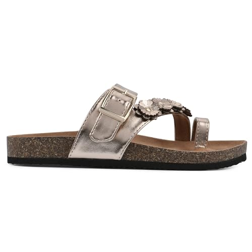 WHITE MOUNTAIN Kids Graffito Signature Comfort-Molded Floral Footbed Sandal3