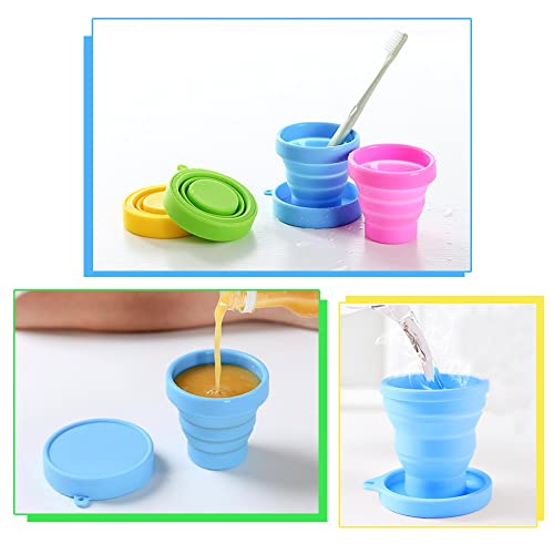 LZYMSZ CHRISLZ 5PCS Tazze da Viaggio Pieghevoli in...