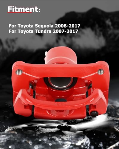 Image of cciyu 19B3277 19B3276 Rear Left & Right Brake Calipers With Bracket For Toyota For Sequoia 2008-2015,For Toyota For Tundra 2007-2015