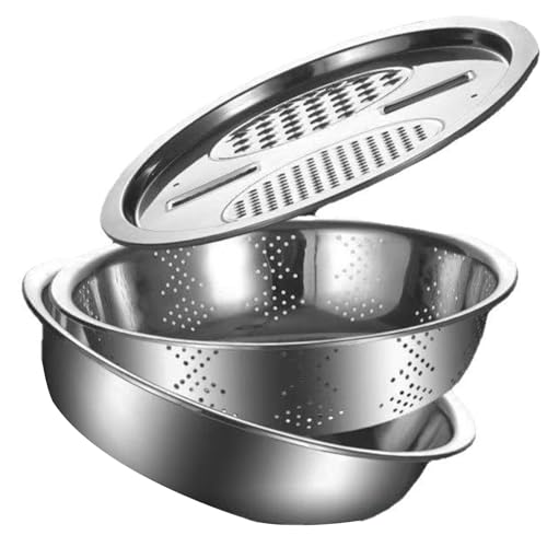 Rallador De Cocina - Rallador De Acero Inoxidable Con Recipiente - Ralladors Multiusos Profesional Para Verduras, Tomate, Zanahoria, Trufa, Jengibre