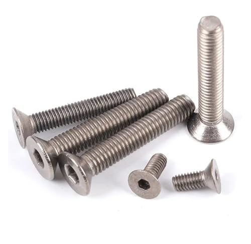 Tornillos planos M2.5x5 mm hexagonales para eliminar protuberancias en carcasas y paneles, 20 uds