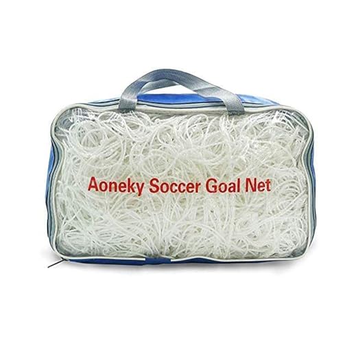 Image of Aoneky Soccer Goal Net - 24 x 8 Ft - Full Size Football Goal Post Netting - NOT Include Posts (16 x 7 Ft - 3 mm Cord)