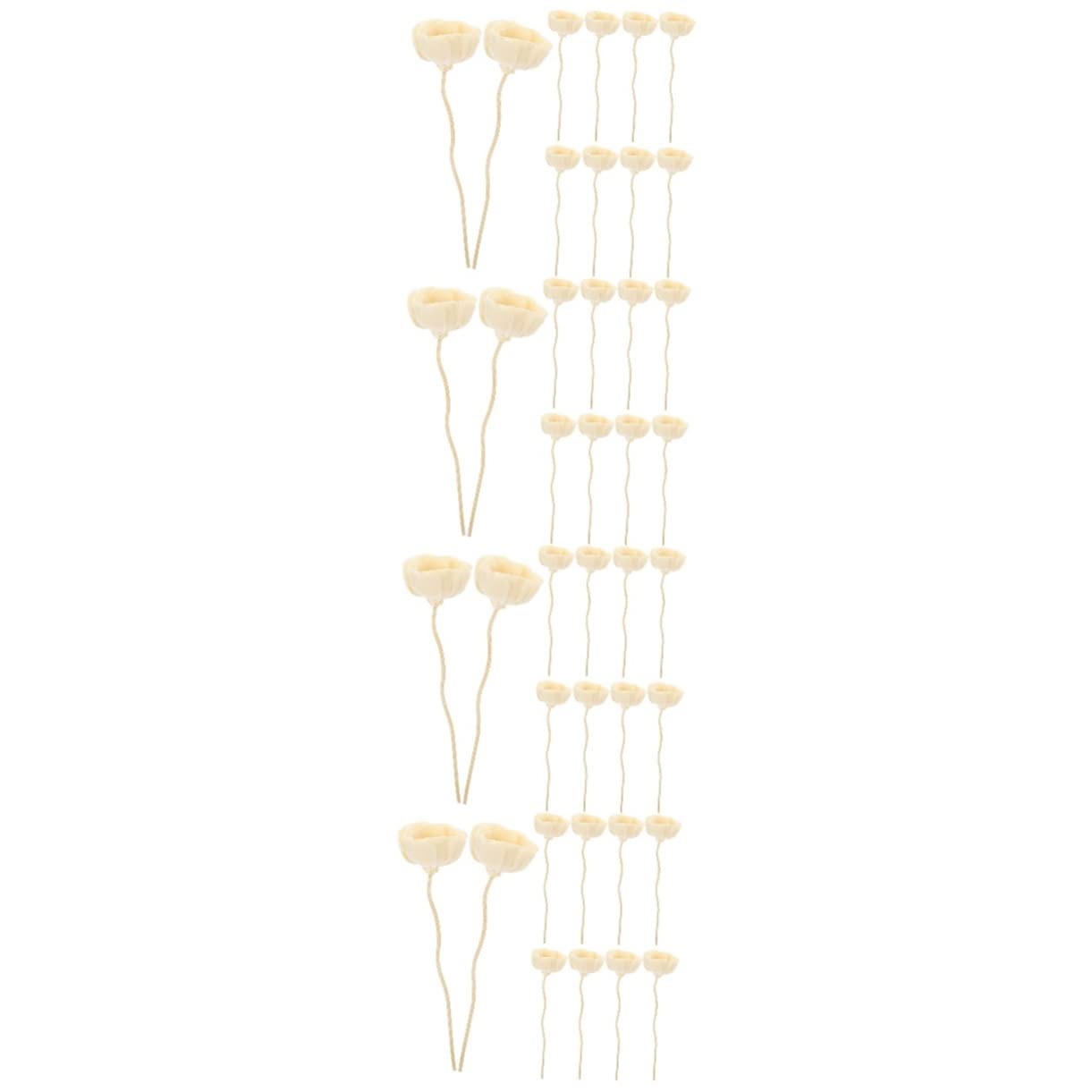 STOBAZA 40pezzi Bastoncini Diffusori Di Fiori Artificiali Per Decorazione Per Ufficio e Casa Fragranza Naturale e Relax