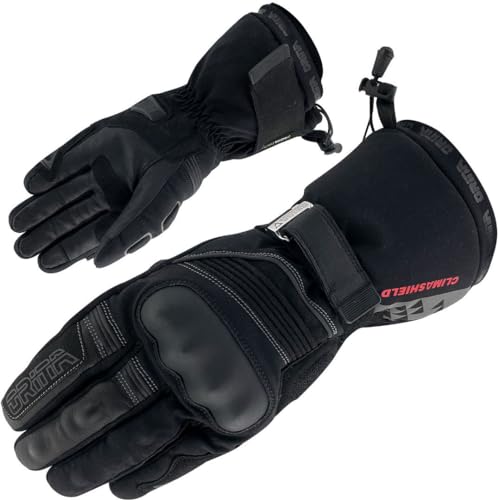 Orina Alaska wasserdichte Motorradhandschuhe, schwarz, 7 (S)