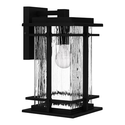 Quoizel McAlister 14" High Earth Black Outdoor Wall Light - Image 4