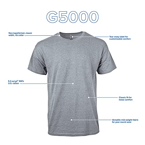 Image of Gildan Adult Heavy Cotton T-Shirt, Style G5000