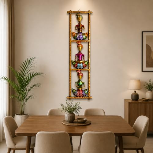 Image of Bharat Art Neno Sardar Frame Wall Art | Decorative Metal Wall Hanging for Living Room Bedroom Hallway Office | Artistic Home Decor Accent | Handmade Wall Decoration | 8 x 2.5 x 28.5 Inch | W202 (B)