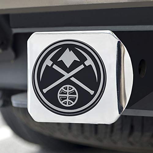 FANMATS 17588 NBA - Denver Nuggets Hitch Cover, Black, 3.4