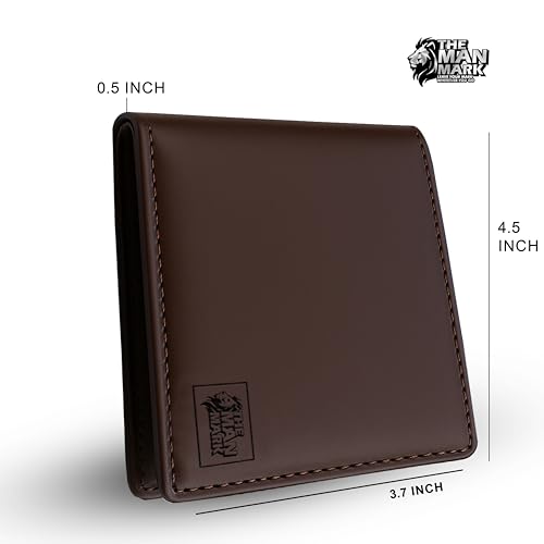 Image of Mens Wallets - Full Grain Original Leather RFID Wallet for Men, 7 Card Slots, 1 Hidden Pocket & 3 ID Windows (Large, Brown)
