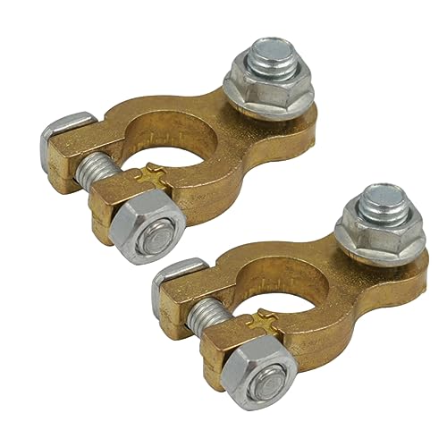 HAPINARY 1 Pair Car Battery Terminal Connector Clamp for Automotive Applications Durable and Efficient Power Connection Suitable for Rvs and Vehicles
