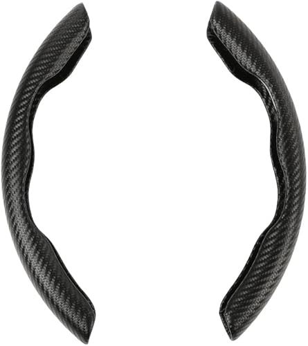 Funda universal para volante de 15 pulgadas, funda antideslizante para volante de automóvil, 2 piezas, protector de agarre para volante compatible