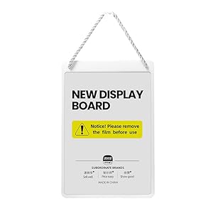 Sxbggyp Preisschild A4 mit Seil zum Aufhängen