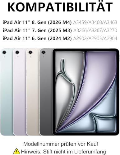 Magic Keyboard for iPad Air 11" M4 2026/M3 2025/M2 2024 Trackpad Tastatur – Ansicht 7