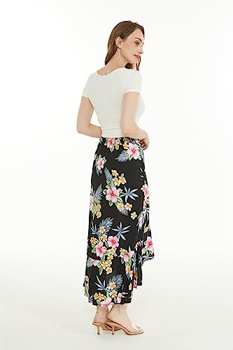 Matchable Family Hawaiian Luau Men Women Girl Boy Clothes in Hibiscus Black3