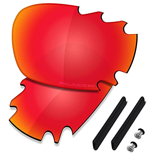 Image of SAUCER Premium Replacement Lenses & Rubber Kits for Oakley Jawbone Vented Racing Jacket (Low Bridge Fit) | UV400 Protection