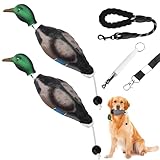 Scopaven Duck Training Dummy With Leash & Whistle - Durable Retriever Dummy for Waterfowl Retrieval, Hunting Toys and Bumpers for Dogs