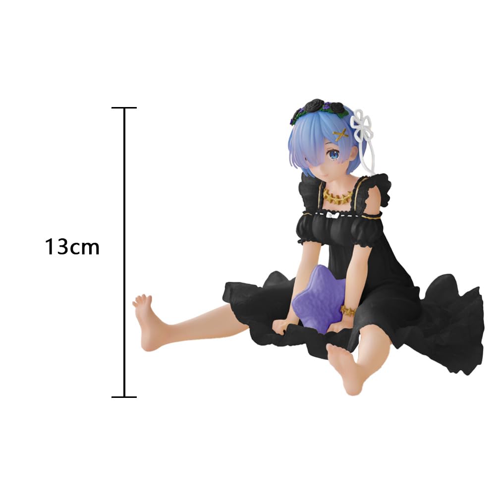 Zhongkaihua Re0 REM/Remu Figura Anime Statua, 13cm PVC Seduto Stile Vestito