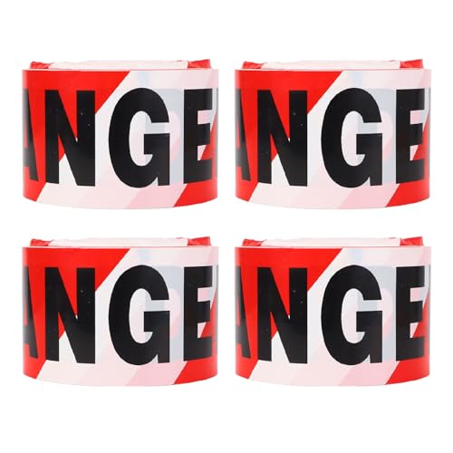 Ruban danger d'avertissement Eujgoov pour baliser une zone de construction