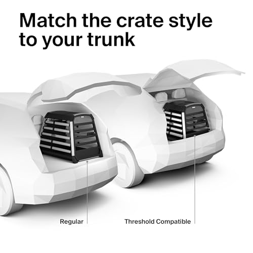 Thule Allax Hundebox, Transportbox Hund, Hundebox für Auto Black/Aluminum S