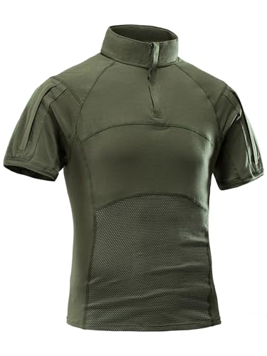 AKARMY Men's Military Short Sleeve T-Shirt, Tactical Cargo
