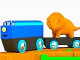  Der Zug und Dino dem Dinosaurier / Müllauto und Dino dem Dinosaurier / Monstertruck und Dino dem Dinosaurier / Zügen und Dino dem Dinosaurier