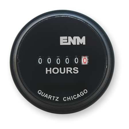 Dc Hour Meter, Electrical, 2.31 in, Round