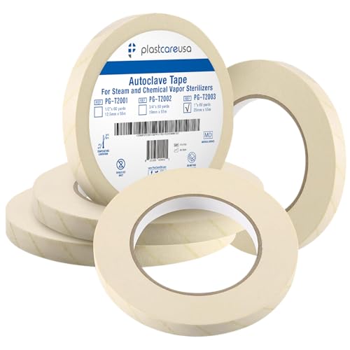 Autoclave Sterilization Tape (2-Pack, 1" x 60 Yards) - Dental,