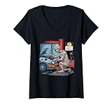 Photo Gallery donna car lover halloween camicia creepy meccanico mummia spaventoso garage maglietta con collo a v Photo Gallery donna car lover halloween camicia creepy meccanico mummia spaventoso garage maglietta con collo a v