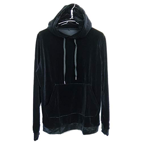 VIER TWO Unisex Velvet Velour Sport Running Gym Autumn Hoodies