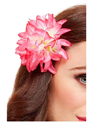 Fermaglio Capelli Hawaiano Con Fiore Di Ibisco - Accessorio Bohemien Per Spiaggia, Matrimoni O Feste - Foto 4