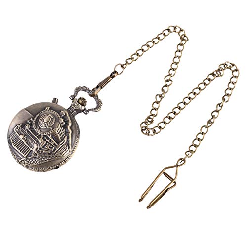 Alasum 1pc Coworker Present co Worker Gifts Locomotive Pocket Watch Brown Pocket Watch Mens Gifts Mechanical Watches for Men Creative Pocket Watch Men s Pocket Watches Dropshipping Decorate