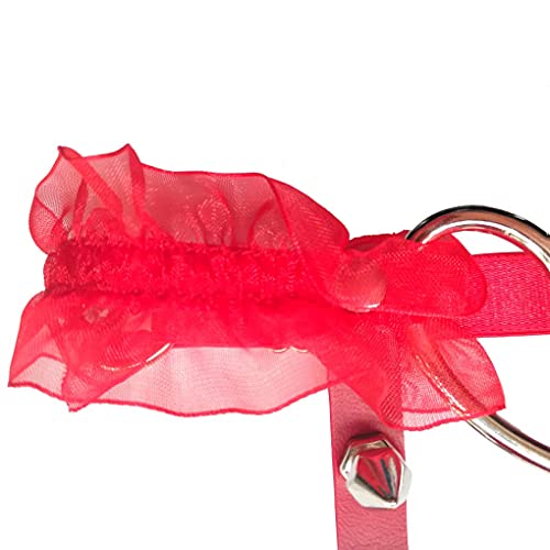 Eylun Women Girl Sexy Garter Punk Heart Leather Rivets Leg Ring Garter 2Pcs White #TOP2