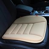 RaoRanDang Car Seat Cushion Pad for Home Use Car Driver Seat Office Chair Memory Foam Seat Cushion(Khaki)