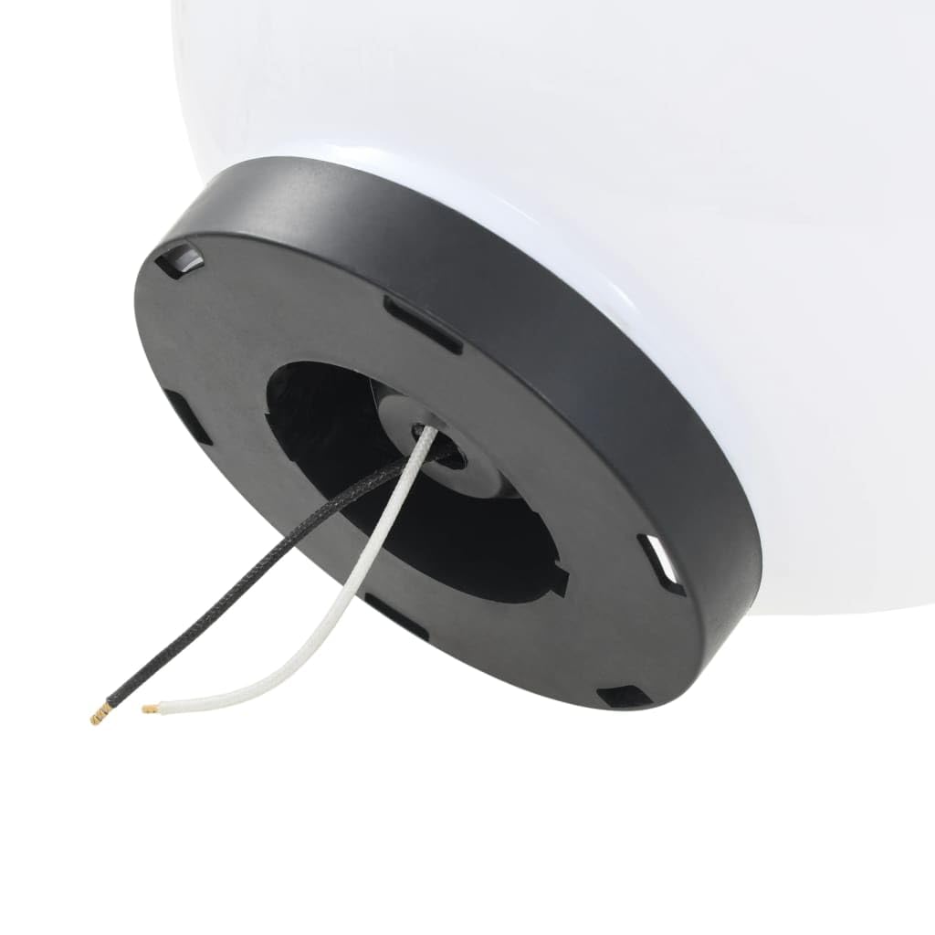 vidaXL 4X Lámparas de Bola LED Esféricas Iluminación Jardín Terraza Decorativa para Senderos Patios Balcones Ajustables Útiles Automáticas PMMA 25cm