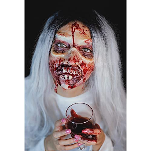 Delisoul Professional Special Effects Sfx Makeup Kit,12 Colors Face Body Paint Palette,Wound Modeling Scar Wax,Coagulated Fake Blood,10 Purple Brushes,Spatula Tool,Stipple Sponge For Halloween Costume #TOP5