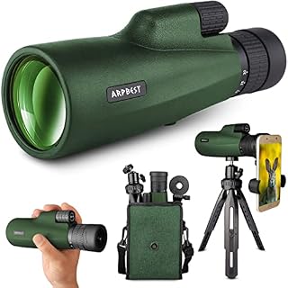 ARPBEST 30X55 Monocular Telescope High Power with Smartphone Holder & Tripod - FMC Lens & BAK4 Prism - High Definition Monocular for Adults with Zoom Focus for Wildlife Bird Watching Travel Camping