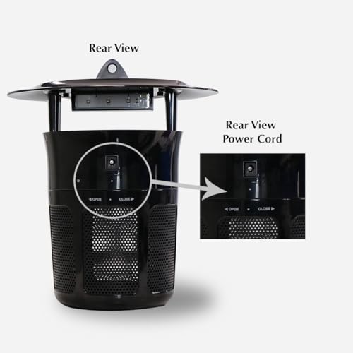 Image of Mosclean IS1 UV Mosquito Killer Machine for Home Indoor & Outdoor | Chemical-Free Mosquito Trap with UV LED & Suction Fan | Silent Operation |Energy Efficient 4W Mosquito Catcher (Black)