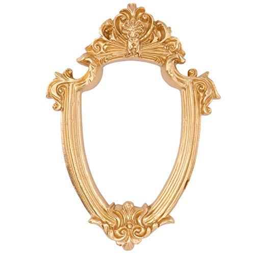 LIFKOME Marco de fotos de resina de oro Vintage Marco de fotos estilo retro de escritorio Marco de fotos - Joyería - Mostrar- Imagen- Fotografía Accesorios