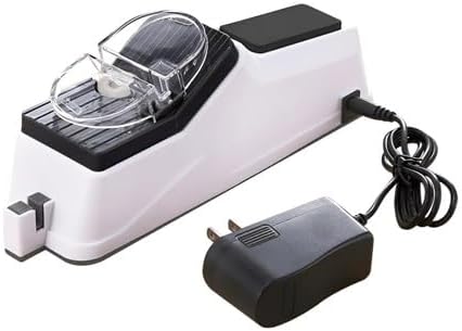 Afilador de cuchillos eléctrico, afilador de cuchillos eléctrico con cubierta protectora, afilador de cuchillos profesional para el hogar, 5