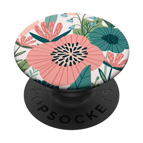 Fleur Pop Socket Floral Cute Pop Socket pour Téléphone Fleur PopSockets PopGrip Adhésif