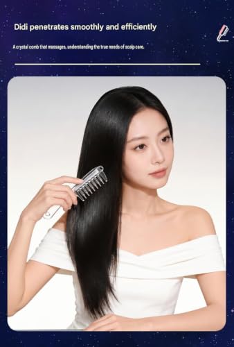 Image of Hair Oil Applicator Comb, Refillable Scalp Massager & Liquid Dispenser with Storage Base, Even Oil Distribution Tool for All Hair Types & Growth Routines
