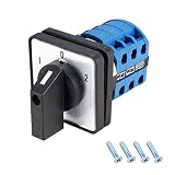 conmutador rotativo 3 posiciones ega Ángulo de posición: 60 – 60 grados. Contenido del paquete: 1 interruptor de cambio, 4 tornillos