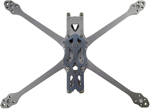 QWinOut 7 pulgadas 12.402 in distancia entre ejes de fibra de carbono Quadcopter Kit de marco tipo H para DIY Freestyle RC Racing Drone Modelos
