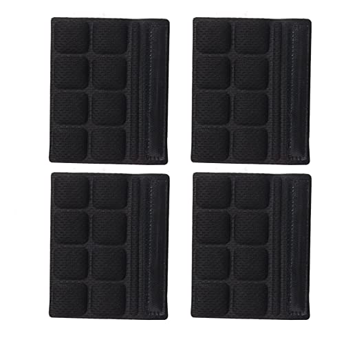 PAXLAMB Helmet Chin Padding Kit 4PCS Bicycle Replacement Universal Foam Pads Chin Set Helmet Cushions for Bike Cycling Motorcycle Helmet (Black 4pcs J)