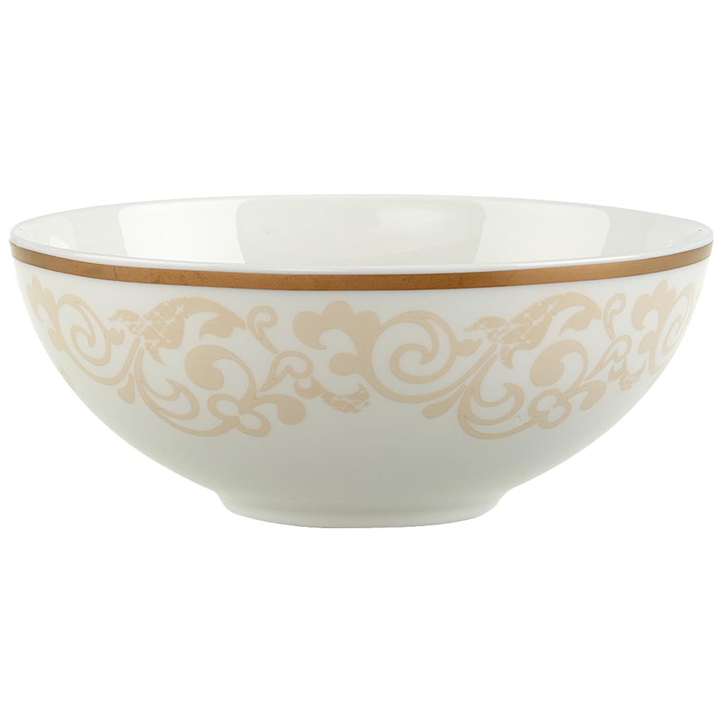 Villeroy & Boch 10-4390-3810 Ivoire Dessertschale, Porzellan, Ivory, 15.6 x 15.6 x 2 cm, 1 Einheiten