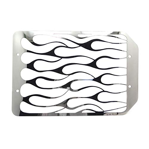 Httmt Mt298-02 Stainless Flame Radiator Grille Cover Compatible With Kawasaki Vulcan Vn 1500/Vn 1700 Chrome #TOP4