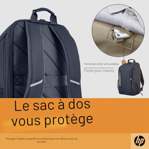 HP - PC Sac à Dos 15" Travel 18 l, 18L Mixte, Gris, Medium