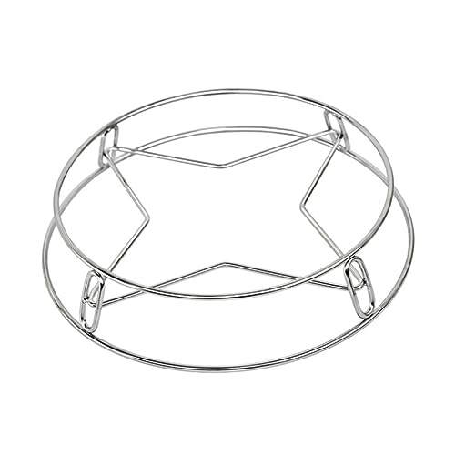 ABOOFAN 1pc Stainless Steel Steamer Rack Multi Functional Round Cooking Pot Holder Heat Resistant Kitchen Steam Pad for Plates Dishes Rustproof Essential Kitchen Gadget