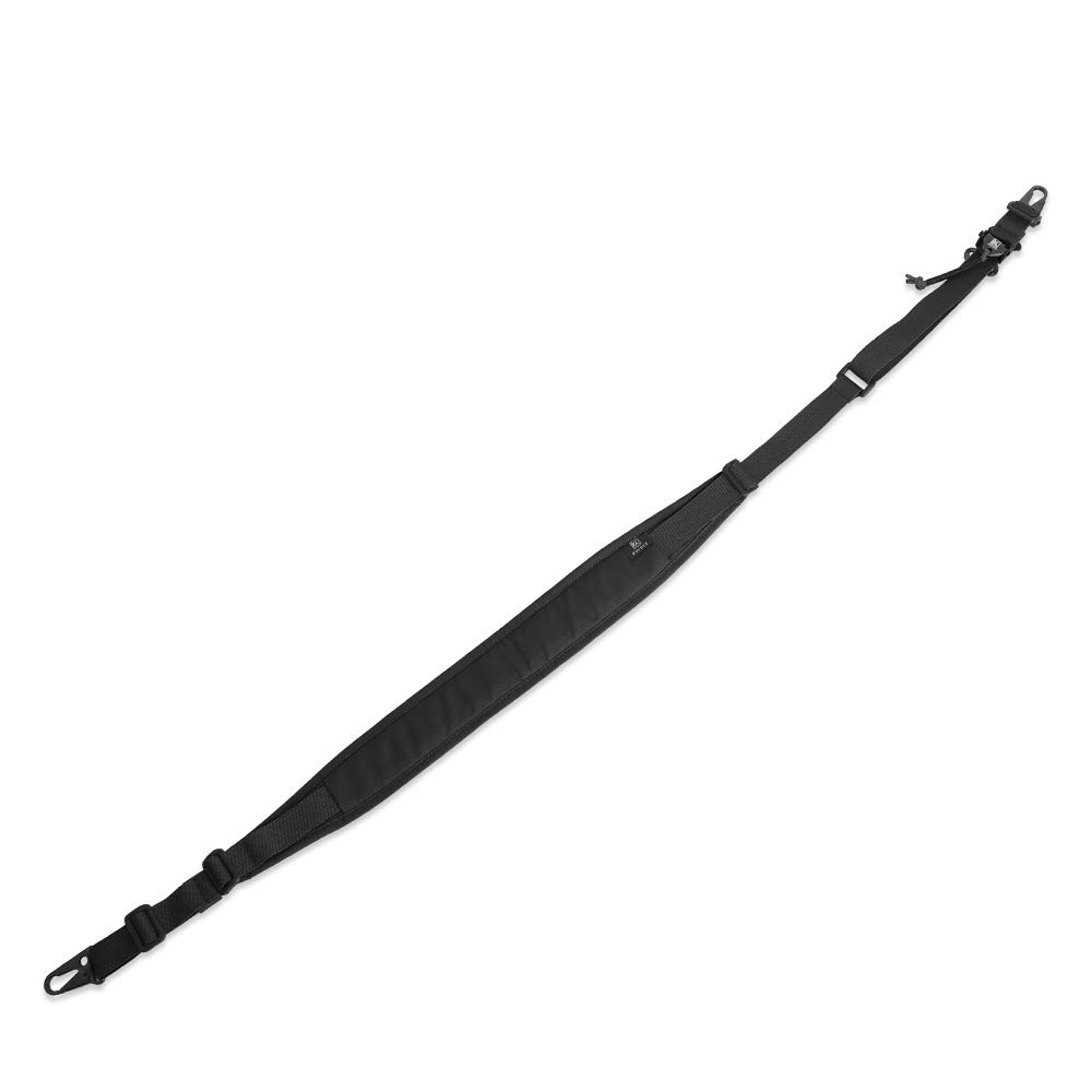 Taktischer 1/3-Punkt Gewehrriemen,Einstellbare Flexible Schnellspanner Gewehr Sling Riemen mit Metallhaken für Outdoor-Sportarten (Schwarz)