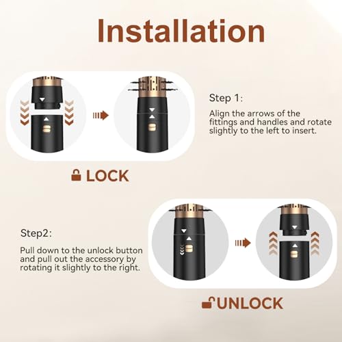 Image of Hair Dryer Brush, 4 in 1 Rotating Round Hot Air Spin Brush Set Negative Ionic Professional Blow Dryer with Detachable Brush(2 inch & 1.5 inch), 3 Heats and 2 Speeds Rotating Blow Dryer Brush